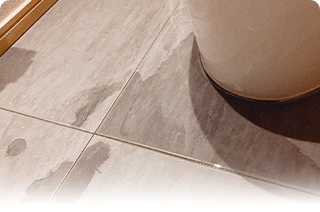 床やタンクまわりからの水漏れ